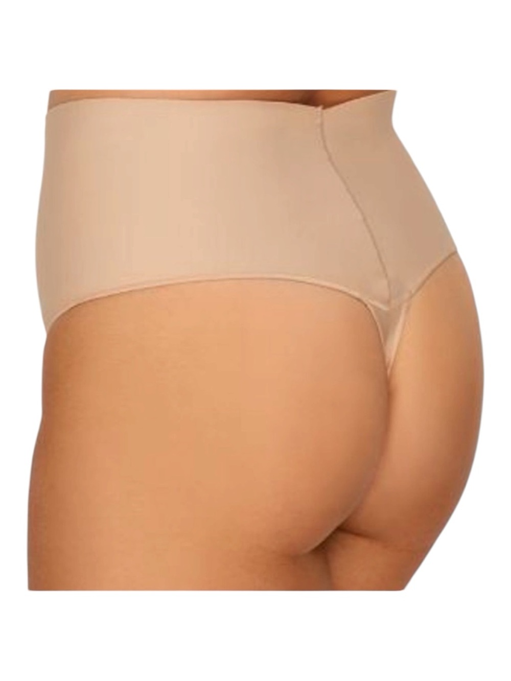 Maidenform Plus Size Tame Your Tummy Shaping Thong 3X Nude Beige